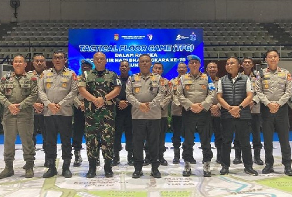 Polri Gelar Simulas Keamanan Jelang Puncak HUT Bhayangkar ke 79