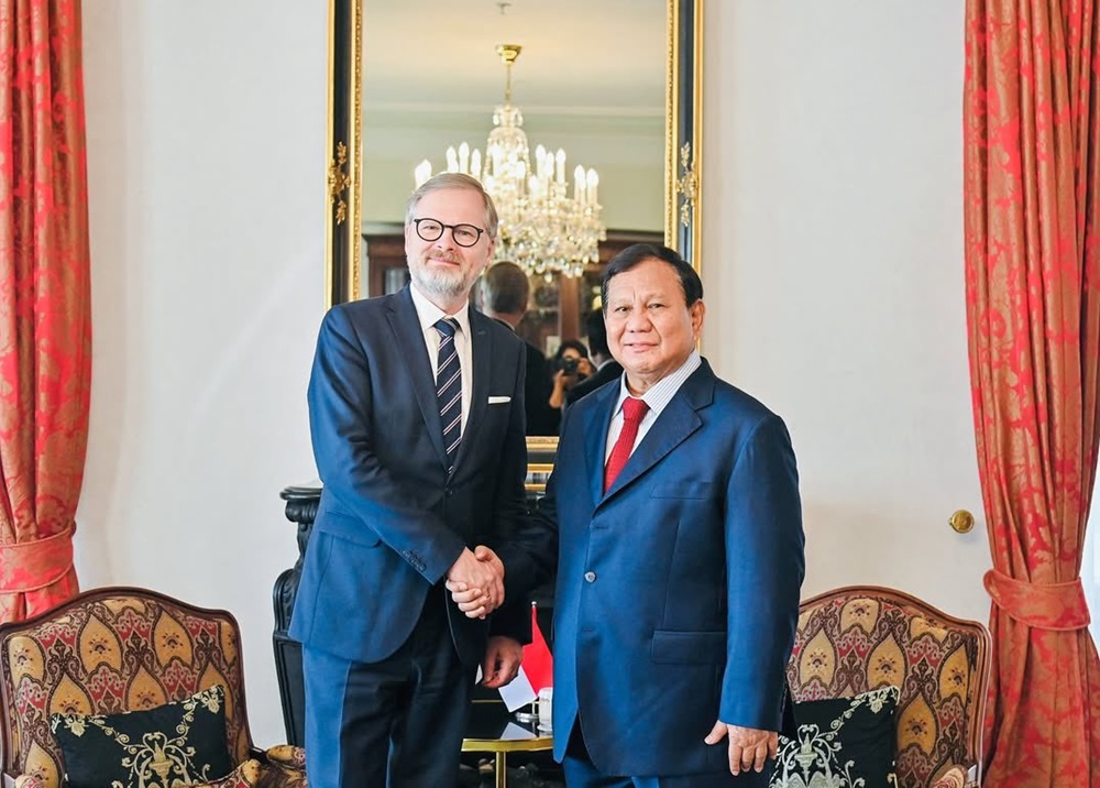 Prabowo dan Petr Fiala