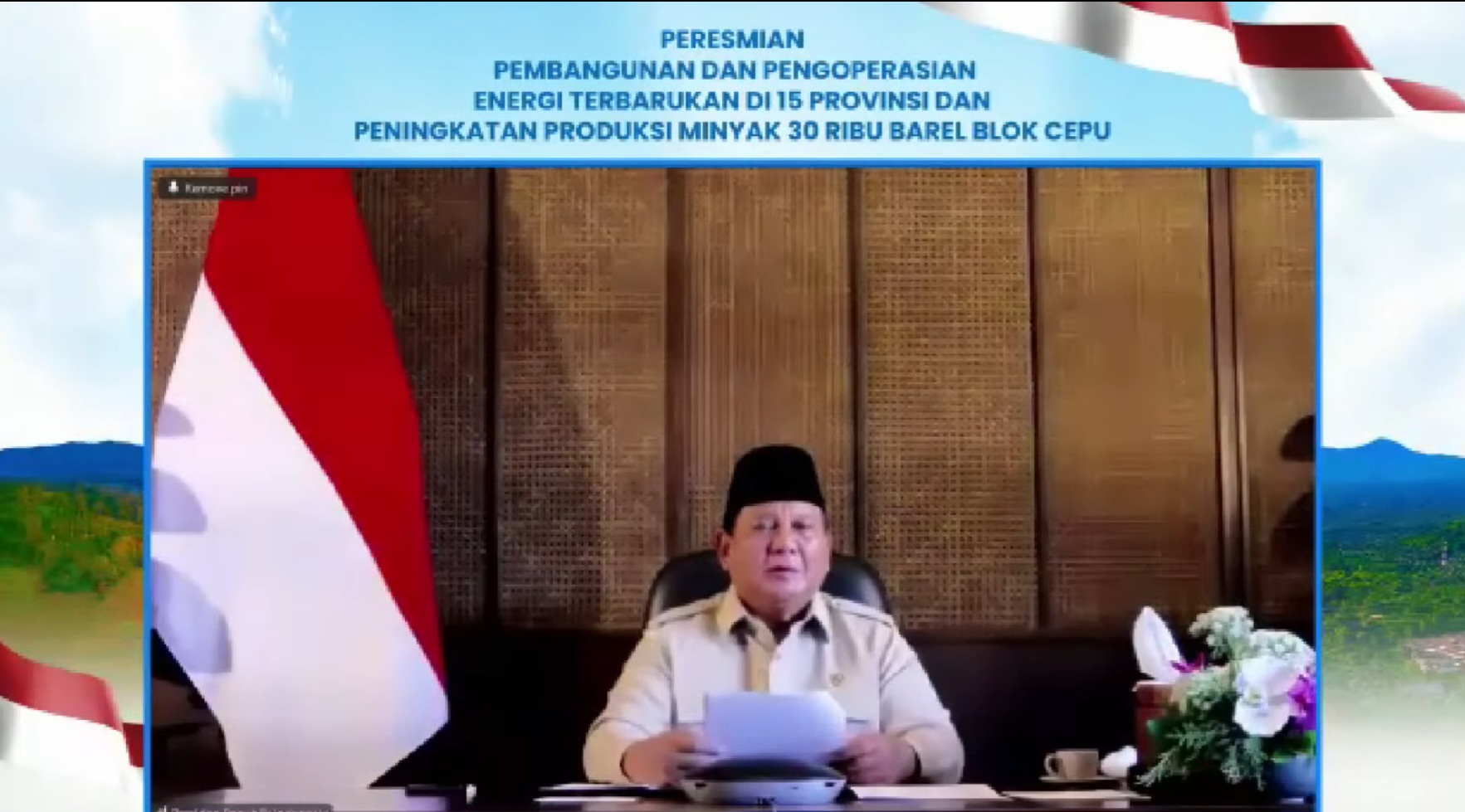 Langkah Nyata Menuju Swasembada Energi, Presiden Prabowo Resmikan 55 Proyek Pembangkit EBT di 15 Provinsi