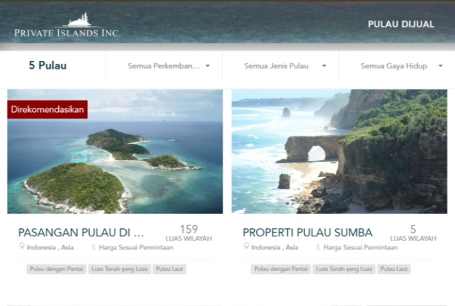 KKP Minta Komdigi Blokir Situs Asing Penjual Pulau-pulau di Indonesia