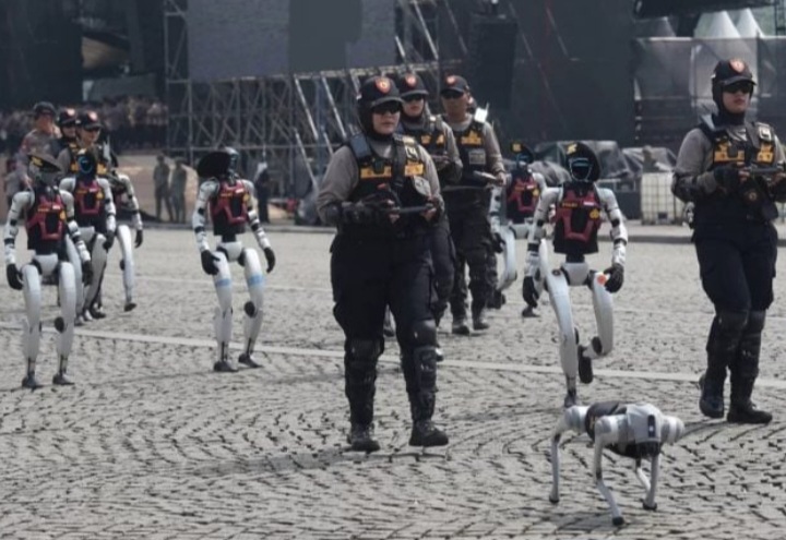 Robot Polri Siap Tampil di HUT Bhayangkara ke-79