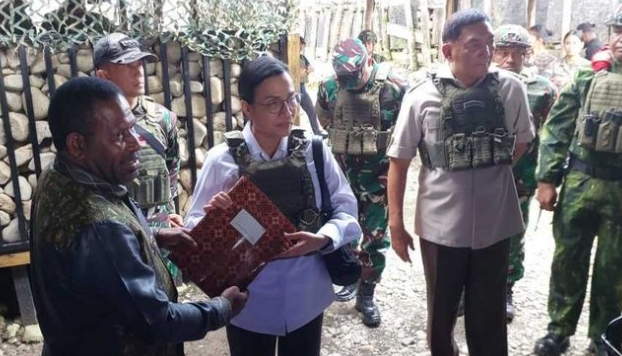 Walau Tingginya Risiko Keamanan, Menkeu dan Menhan Kunjungi Nduga Papua Pegunungan