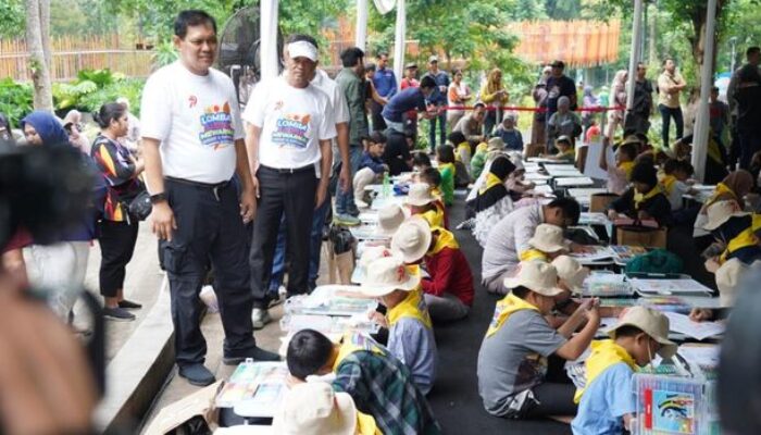 160 Anak dan Difabel Ukir Cerita Lewat Goresan Warna di Hari Bhayangkara Polri