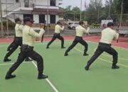 Perlombaan PBB hingga Senam Tongkat Warnai Hari Bhayangkara ke-79 di Tanjung Priok