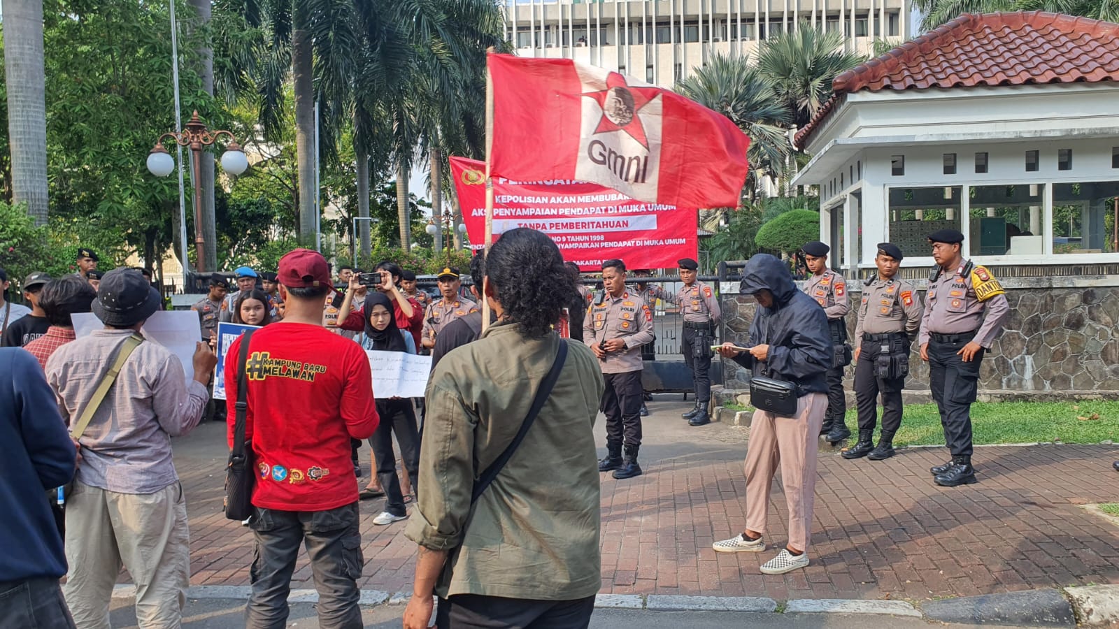Aksi Mahasiswa Tanpa Pemberitahuan, Polisi Tetap Lakukan Pengamanan Humanis