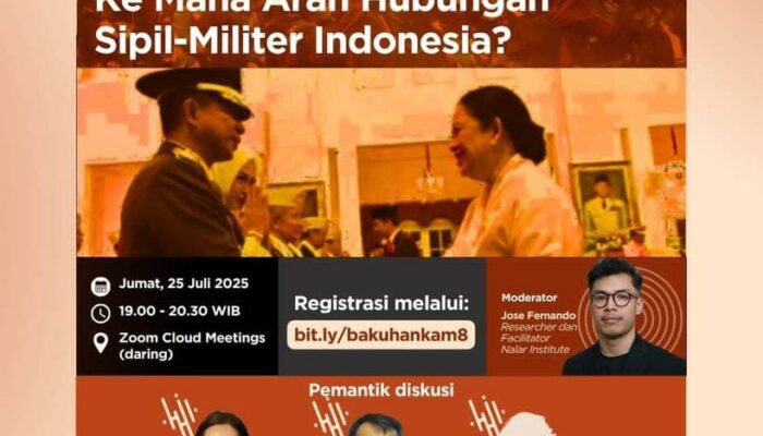 100 Hari Revisi UU TNI, Publik Didorong Kritisi Arah Hubungan Sipil-Militer
