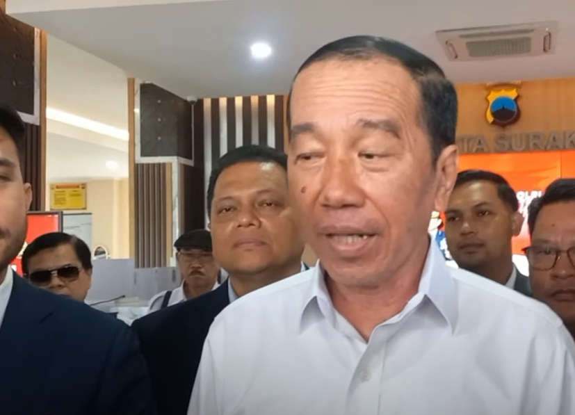 Jokowi di Polres Solo