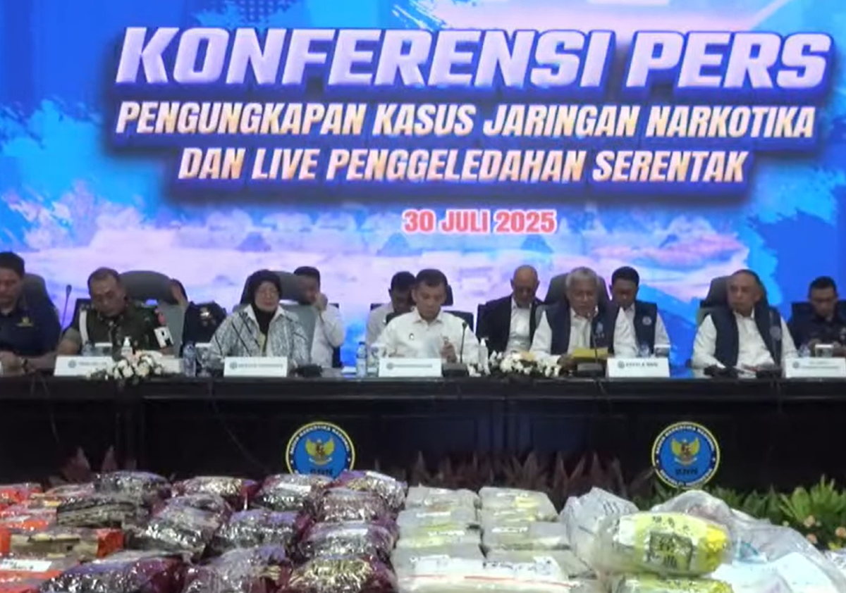 Konferensi Pers BNN dan Desk Narkoba