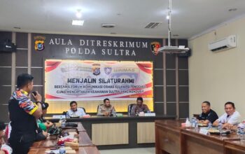 Polda Sultra saat Dialog dengan Forum Komunikasi Ormas