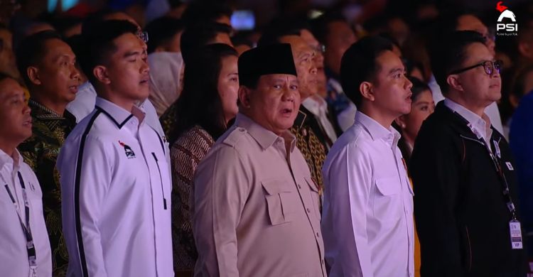 Prabowo Disambut Teriakan ‘Dua Periode’ di Kongres PSI