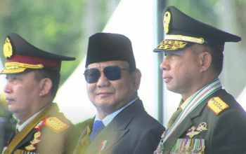 Prabowo Subianto Hadiri Puncak HUT 79 Polri di Monas