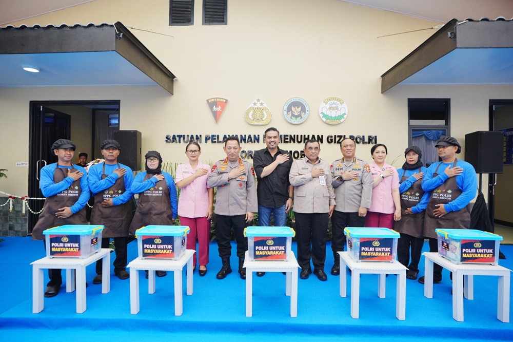 Program MBG Gratis oleh SPPG Polri di Mako Brimob