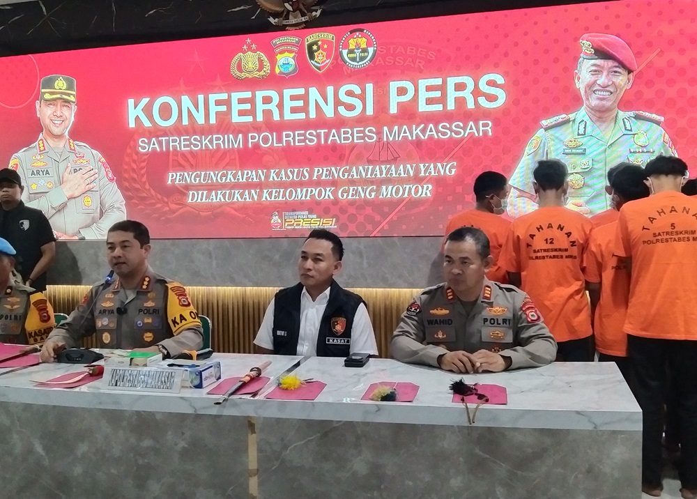Rilis Penanganan Geng Motor di Makassar