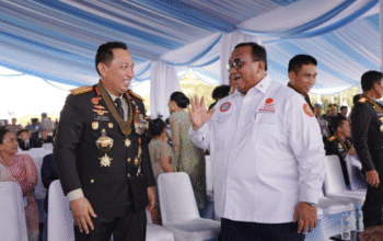 Brigade KSPSI Hadiri HUT Bhayangkara, Andi Gani Puji Perhatian Kapolri ke Buruh