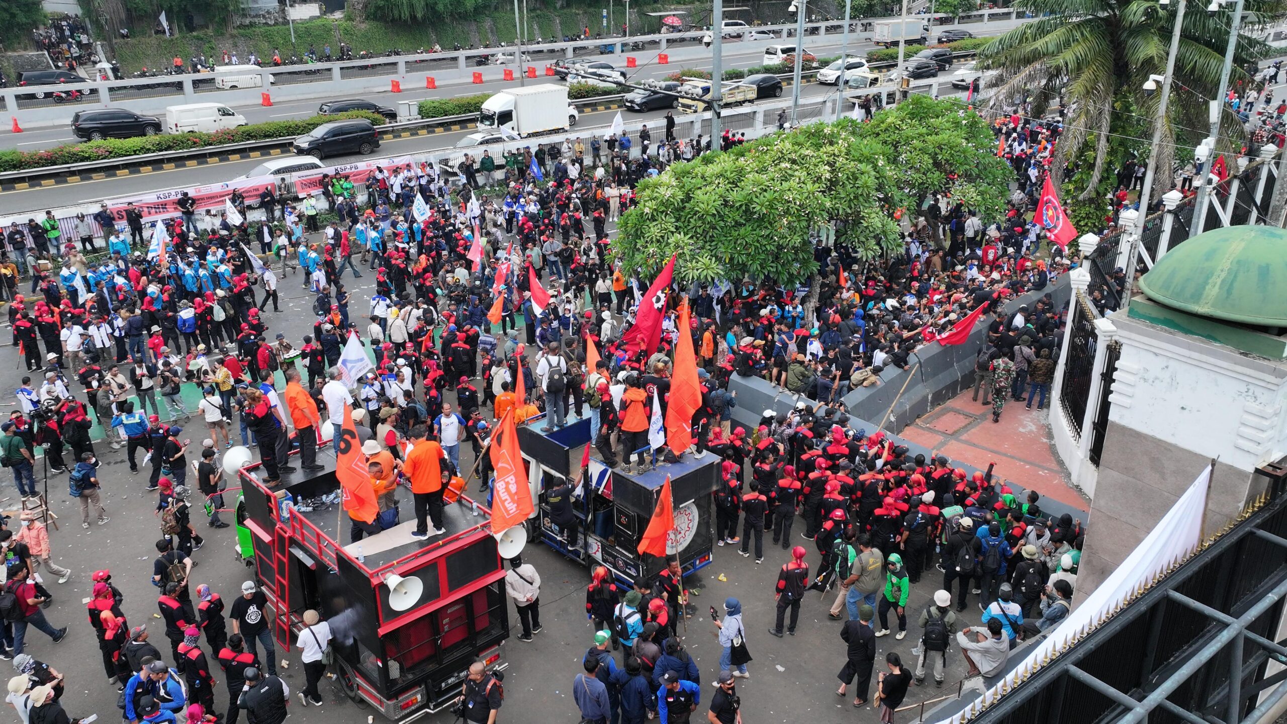 Demo Buruh KSPI Kondusif, Buzzer Ambyar Provokator Gagal Total