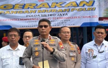 Sambut HUT RI ke-80, Wakapolda Metro Jaya Brigjen Djati Buka Gerakan Pangan Murah
