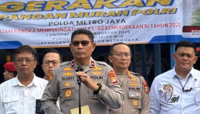 Sambut HUT RI ke-80, Wakapolda Metro Jaya Brigjen Djati Buka Gerakan Pangan Murah