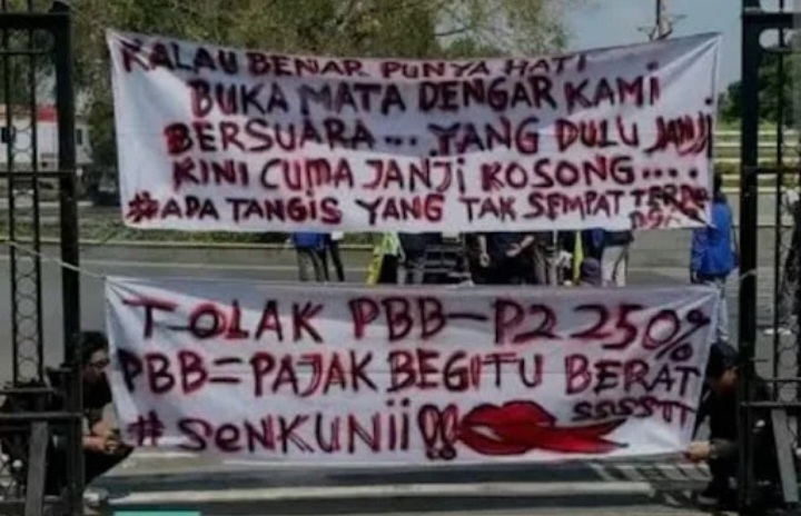 Demo Protes Kenaikan PBB-P2 Meluas