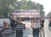 Peringati Hari Anti Perdagangan Orang, SBMI Gelar Aksi Damai di Silang Monas