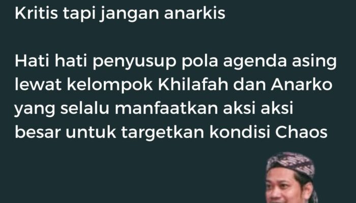 Waspada Agenda Chaos! Penyusup Khilafah & Anarko Diduga Incar Momentum Demo Besar