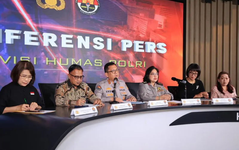 Konferensi Pers Polri Awards in Support of HeForShe Movement