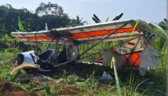 Pesawat Latih Jatuh di Ciampea Bogor