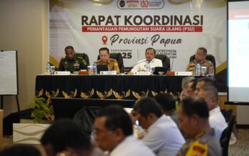 Rakor Persiapan Pengamanan PSU di Papua