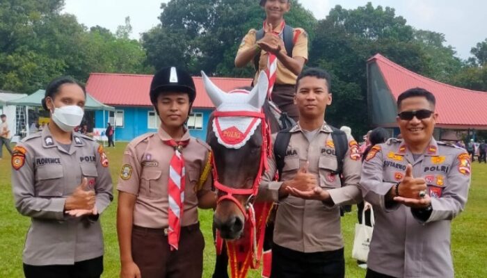 Ditpolsatwa Baharkam Polri Hadirkan Edukasi Polisi Satwa di Jambore Nasional Pramuka Berkebutuhan Khusus