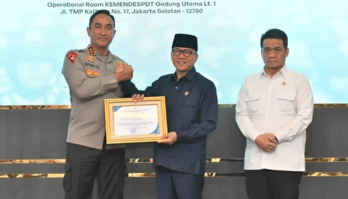 Mendes: Poliran Polda Banten Bukti Sinergi Aparat dan Pemerintah Atasi Masalah Desa