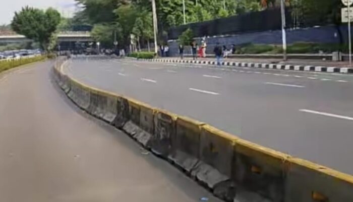 Aparat Berhasil Kendalikan Situasi Demo di Depan DPR 