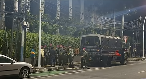 NasDem Tower Diserbu Massa, Pasukan Marinir Turun Amankan Lokasi