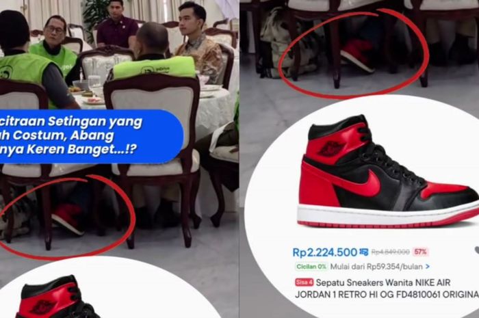 Warganet Soroti Perwakilan Ojol Pake Sepatu Mahal & Jaket Kinclong Saat Temui Gibran
