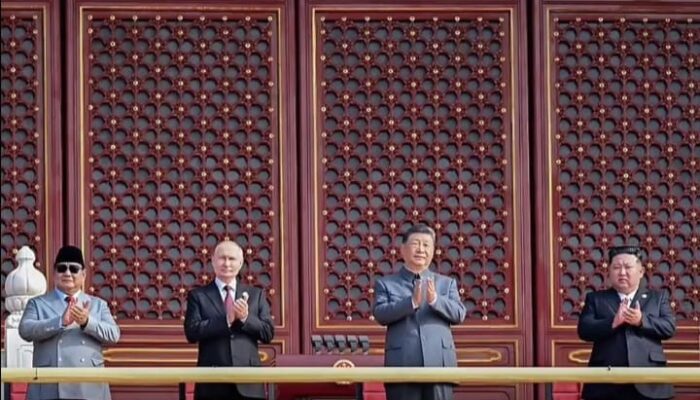 Presiden Prabowo Sejajar Putin, Xi Jinping dan Kim Jong Un Saksikan Parade Militer China