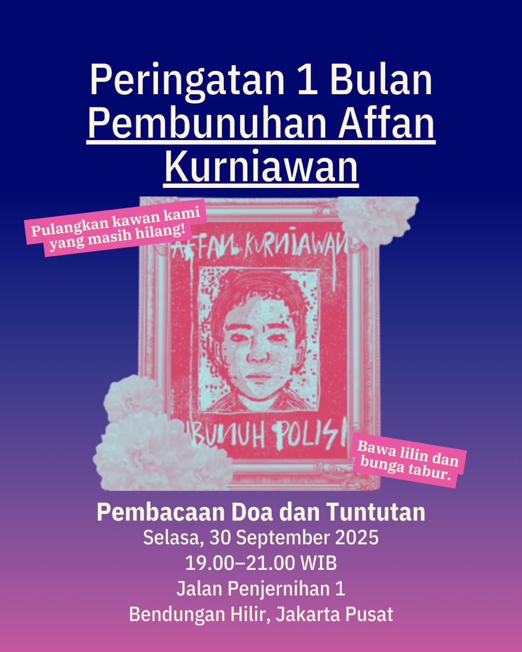 Habib Syakur: Agenda Ultimatum Amarah Rakyat Peringati 1 Bulan Affan Kurniawan Hanya Politisasi Duka, Bukan Suara Rakyat!