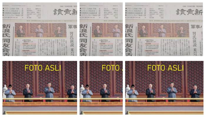 Polemik Foto Prabowo ‘Dihilangkan’ di Koran Jepang
