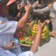 Petani Gelar Aksi di Monas Disambut Pimpinan Polda Metro Jaya dengan Beri Tumpeng
