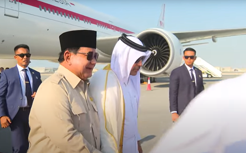 Prabowo di Qatar