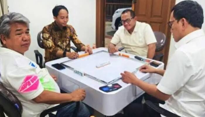 Heboh, Menhut Main Domino dengan Tersangka Pembalakan Liar