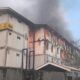 Hunian Pekerja di IKN Nusantara terbakar hebat