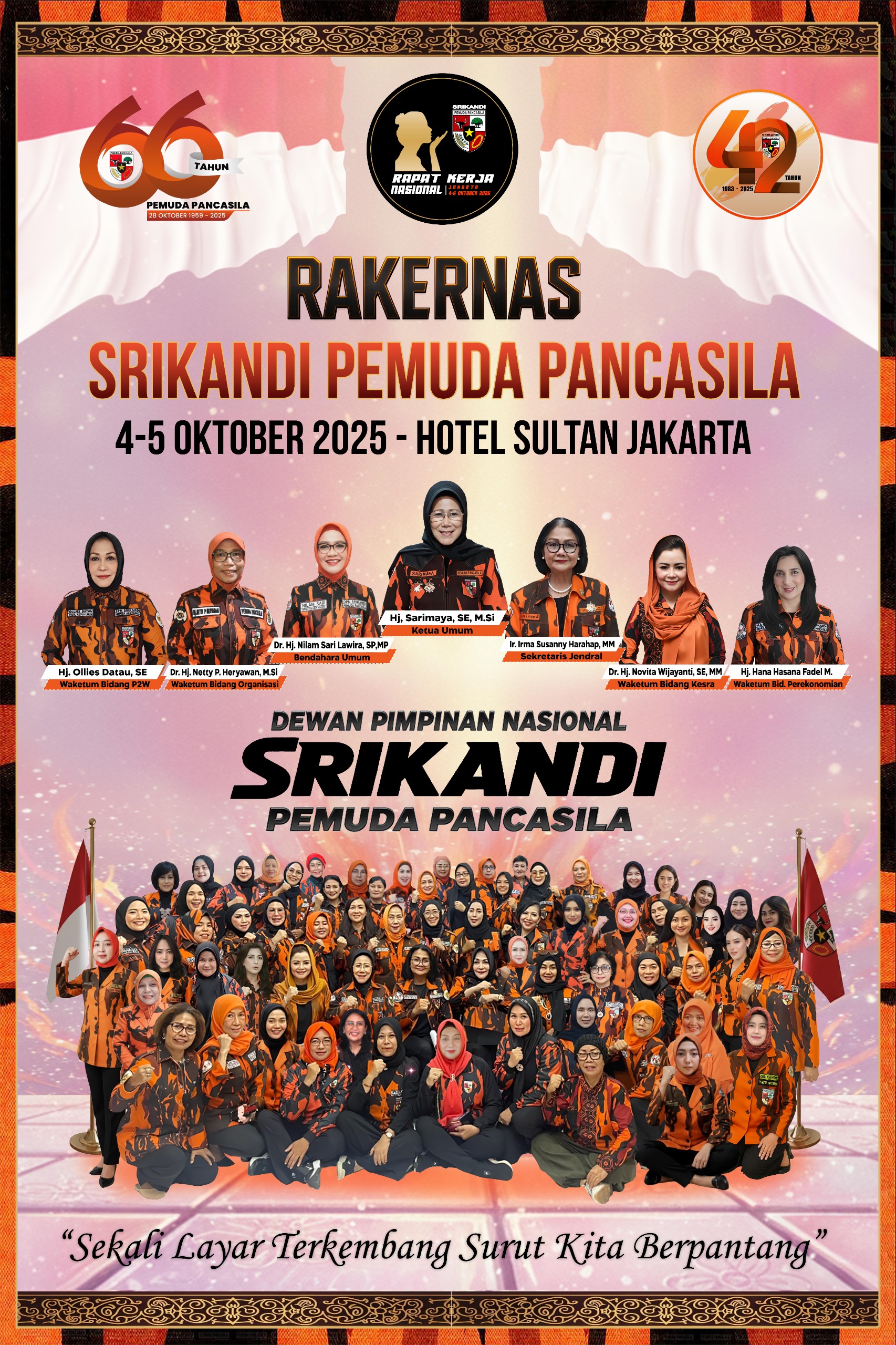 Rakernas II Srikandi Pemuda Pancasila Mendukung Percepatan RUU Perampasan Aset