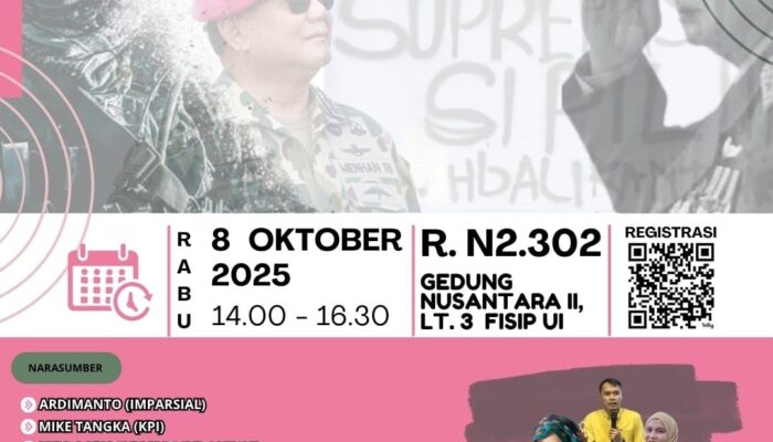 Diskusi Panas Bertajuk ‘Arus Balik Reformasi TNI’, Akademisi UI dan Aktivis Soroti Krisis Demokrasi