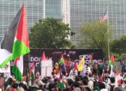 Ratusan Buruh & Aktivis Bela Palestina Geruduk Kedubes AS! Ustaz Felix Siauw Hingga KSPSI Suarakan Boikot Israel