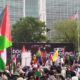 Ratusan Buruh & Aktivis Bela Palestina Geruduk Kedubes AS! Ustaz Felix Siauw Hingga KSPSI Suarakan Boikot Israel