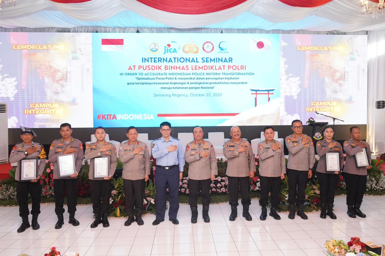 Pusdik Binmas Polri Gelar Seminar Internasional: Perkuat Sinergi Polisi dan Masyarakat Cegah Kejahatan