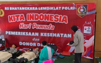 Donor Darah dan Pengobatan Gratis Warnai Peringatan Sumpah Pemuda di Lemdiklat Polri