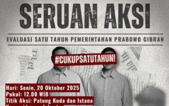 Setahun Prabowo-Gibran, BEM SI Gelar Aksi #IndonesiaCemas