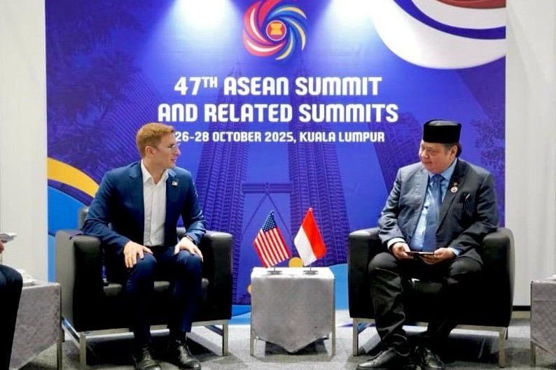 Jacob Helberg dan Airlangga Hartarto