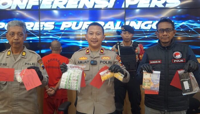 Polres Purbalingga Tangkap Pengedar Obat Terlarang Jenis Psikotropika