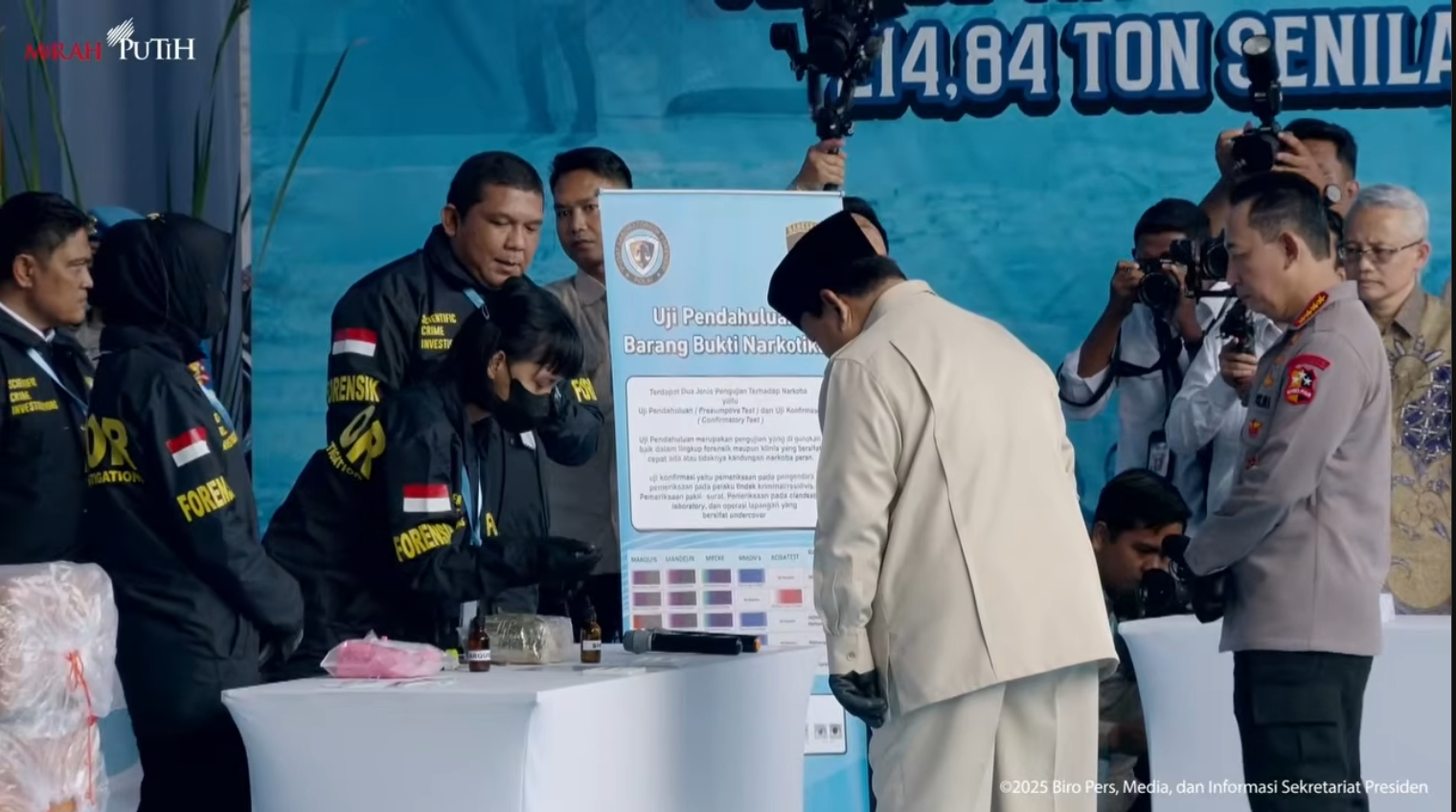 Polri Kian Tegas Perangi Narkoba, 214 Ton Barang Bukti Dimusnahkan di Era Setahun Prabowo-Gibran
