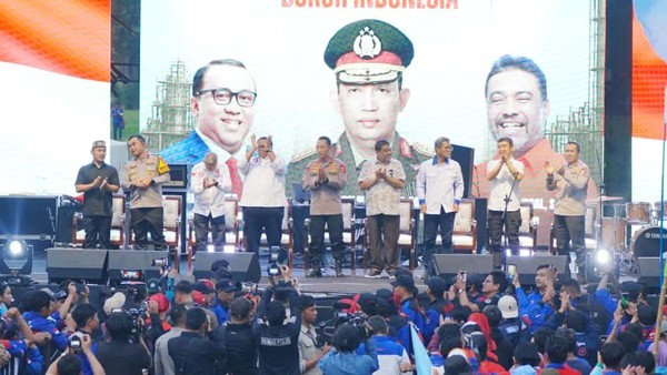 Apel Akbar Kebangsaan: Buruh dan Polri Kompak Dukung Stabilitas Kamtibmas